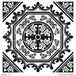 OrnAll131 Custom Vinyl Stencil