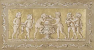 Ornamental Cherubs Fresco