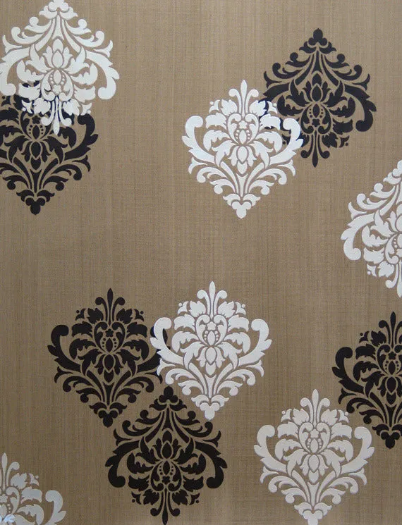 Ornamental Flower Wall Stencil