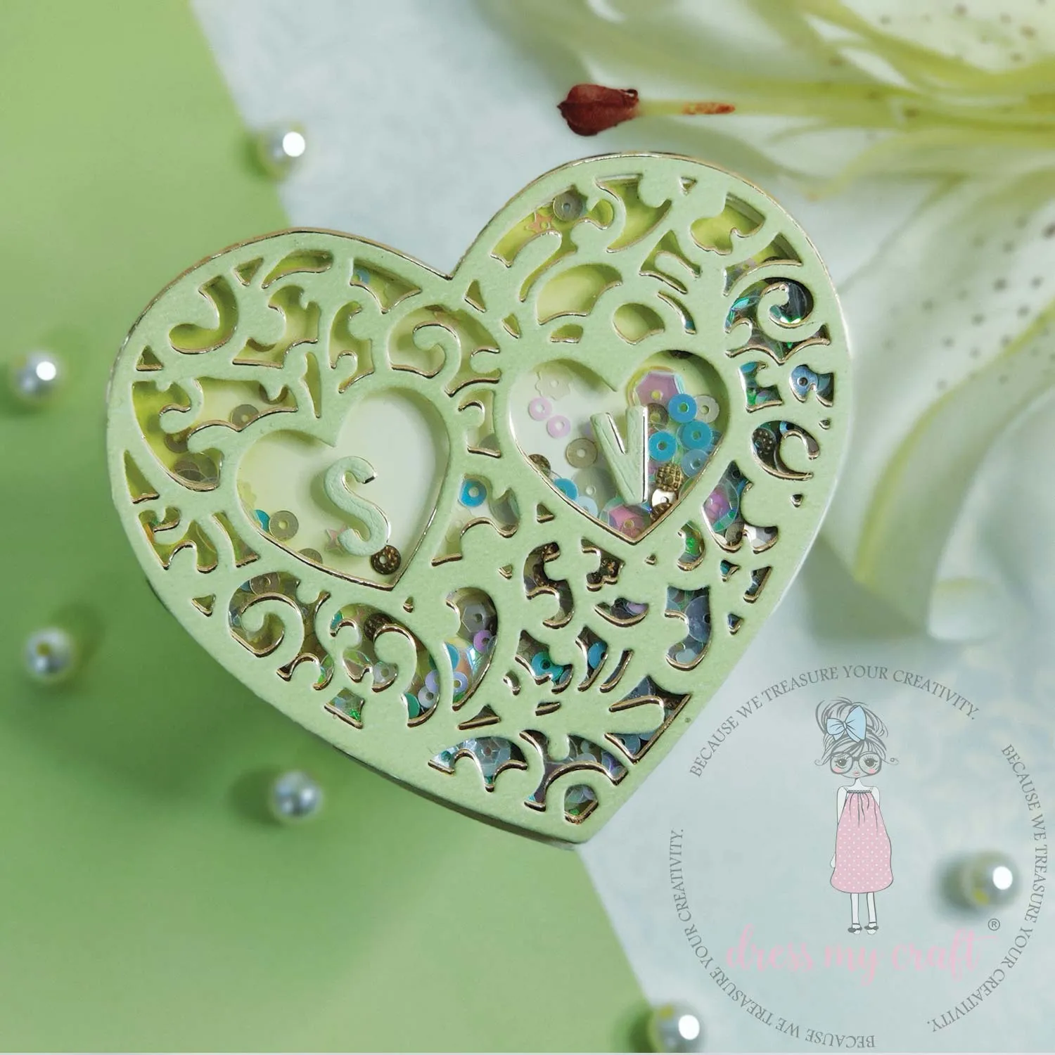 Ornamental Heart Frame - Basic Designer Dies