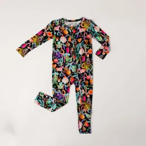 Ornamental Zip Convertible Footie