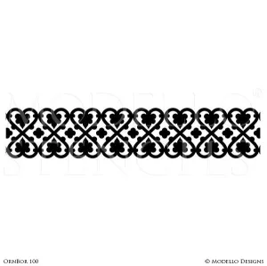 OrnBor100 Custom Border Stencil