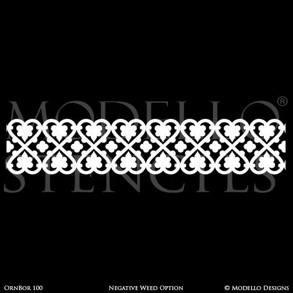 OrnBor100 Custom Border Stencil