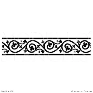 OrnBor128 Custom Border Stencil