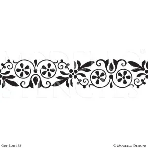 OrnBor138 Custom Border Stencil