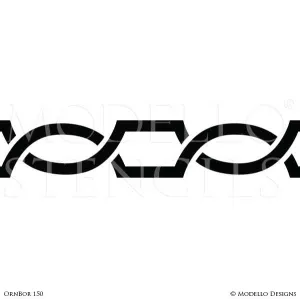 OrnBor150 Custom Border Stencil