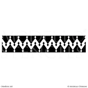 OrnBor160 Custom Border Stencil