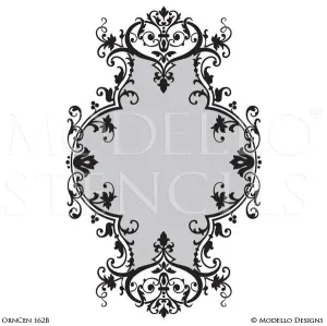 OrnCen162b Custom Medallion Stencil