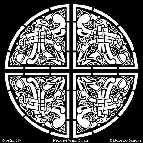 OrnCen169 Custom Medallion Stencil