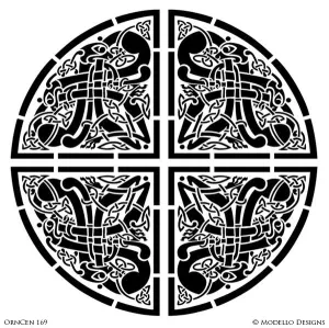 OrnCen169 Custom Medallion Stencil