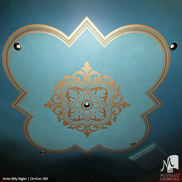 OrnCen205 Custom Medallion Stencil