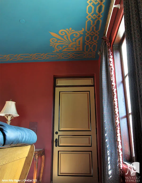 OrnCor222 Custom Corner Stencil