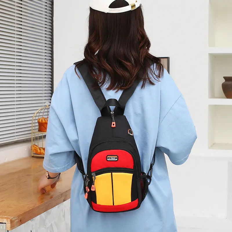Oxford Sport Backpack Shoulder Bags with USB Design