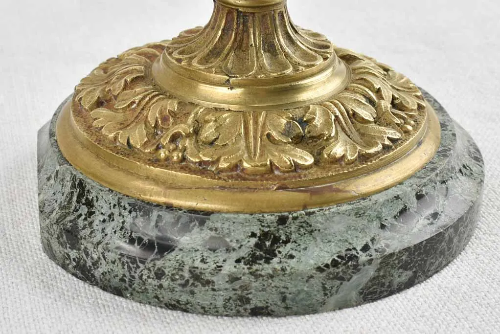 Pair of Napoleon III angel candlesticks - bronze 10¼"