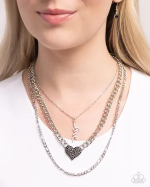 Paparazzi Necklace ~ Luxurious Love - Black