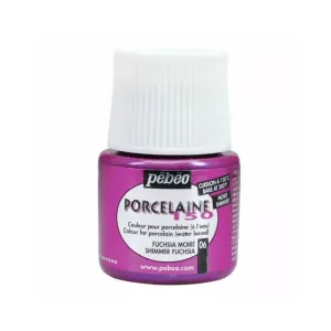Pebeo Porcelaine 150 Ceramic Paint - Shimmer Fuchsia