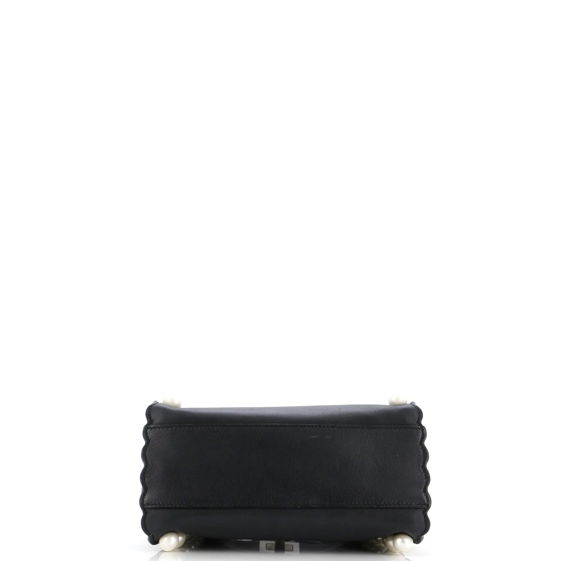 Peekaboo Bag Pearl Embellished Leather Mini
