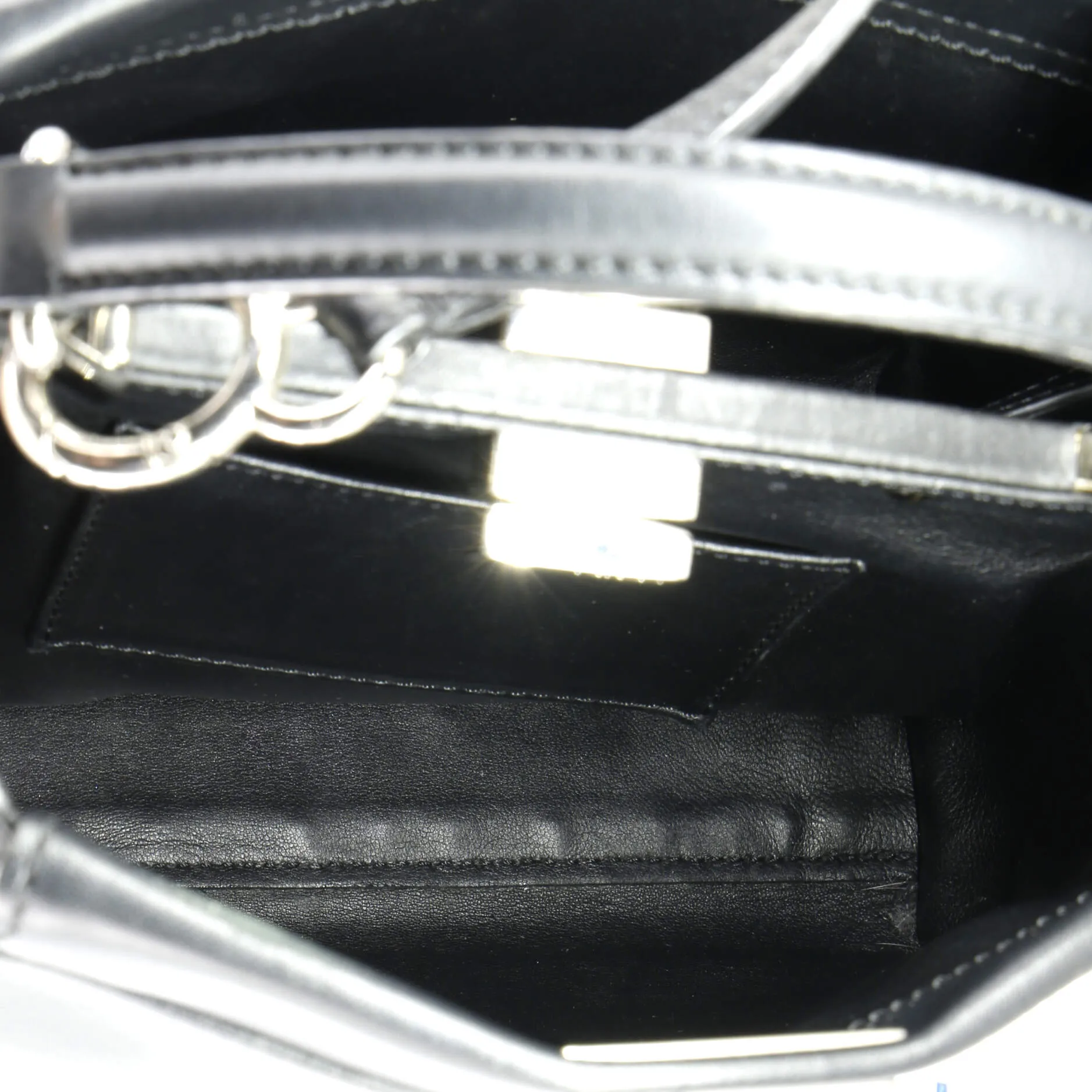Peekaboo Bag Pearl Embellished Leather Mini