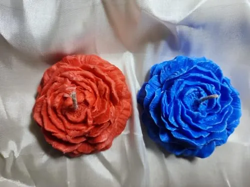 Peony Scented Candles Handcrafted with Pure Soy Wax by DEVHITH Products. (Pack of 2)