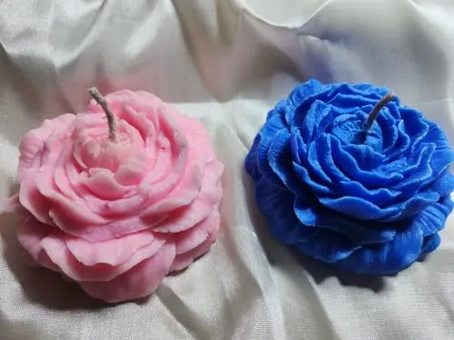Peony Scented Candles Handcrafted with Pure Soy Wax by DEVHITH Products. (Pack of 2)