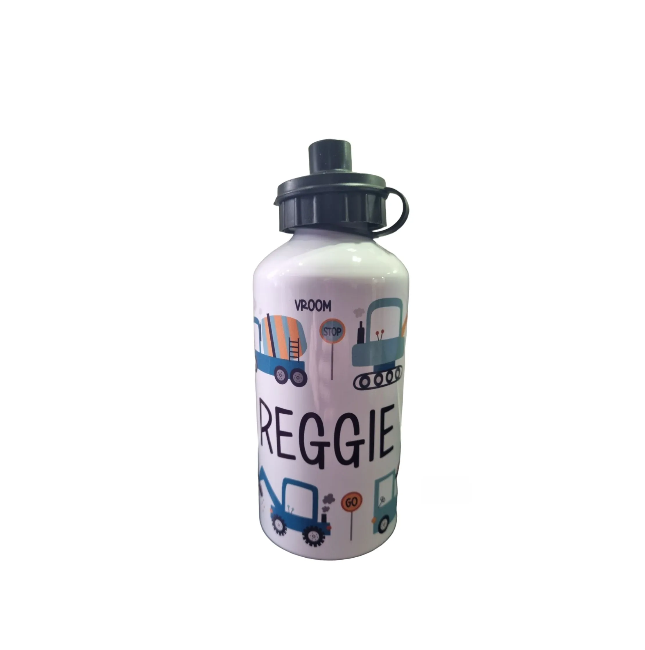 Personalised Digger Pencil Case, Make up Bag, School Kids Linen - I Love Diggers - Construction