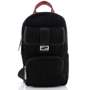 Pocket Zip Sling Bag Zucca Mesh with Nylon