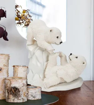 Polar Bear Cubs Playing