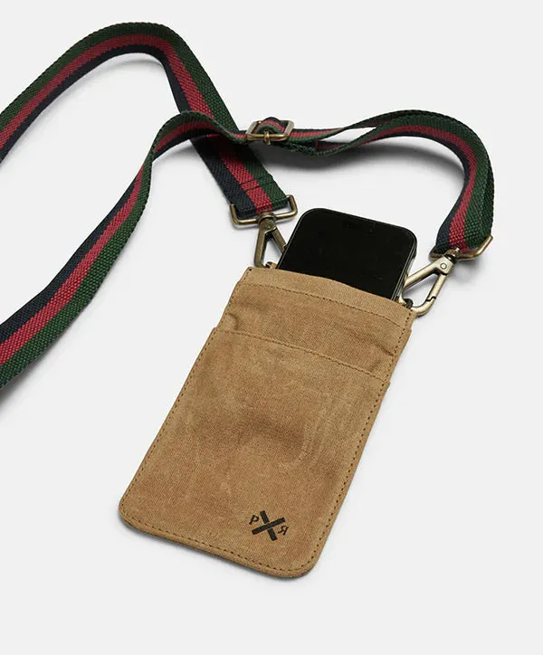 PONY RIDER - Slow Road Cross Body Phone Bag - CLAY