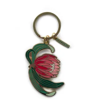 Protea Keychain