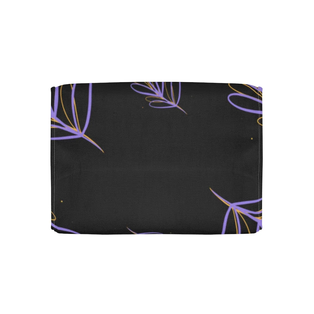 purple leaf Polyester Lunch Bag