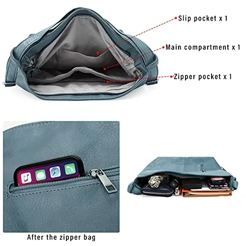 Purse for Women Convertible Backpack Purses and Handbags - Light Blue