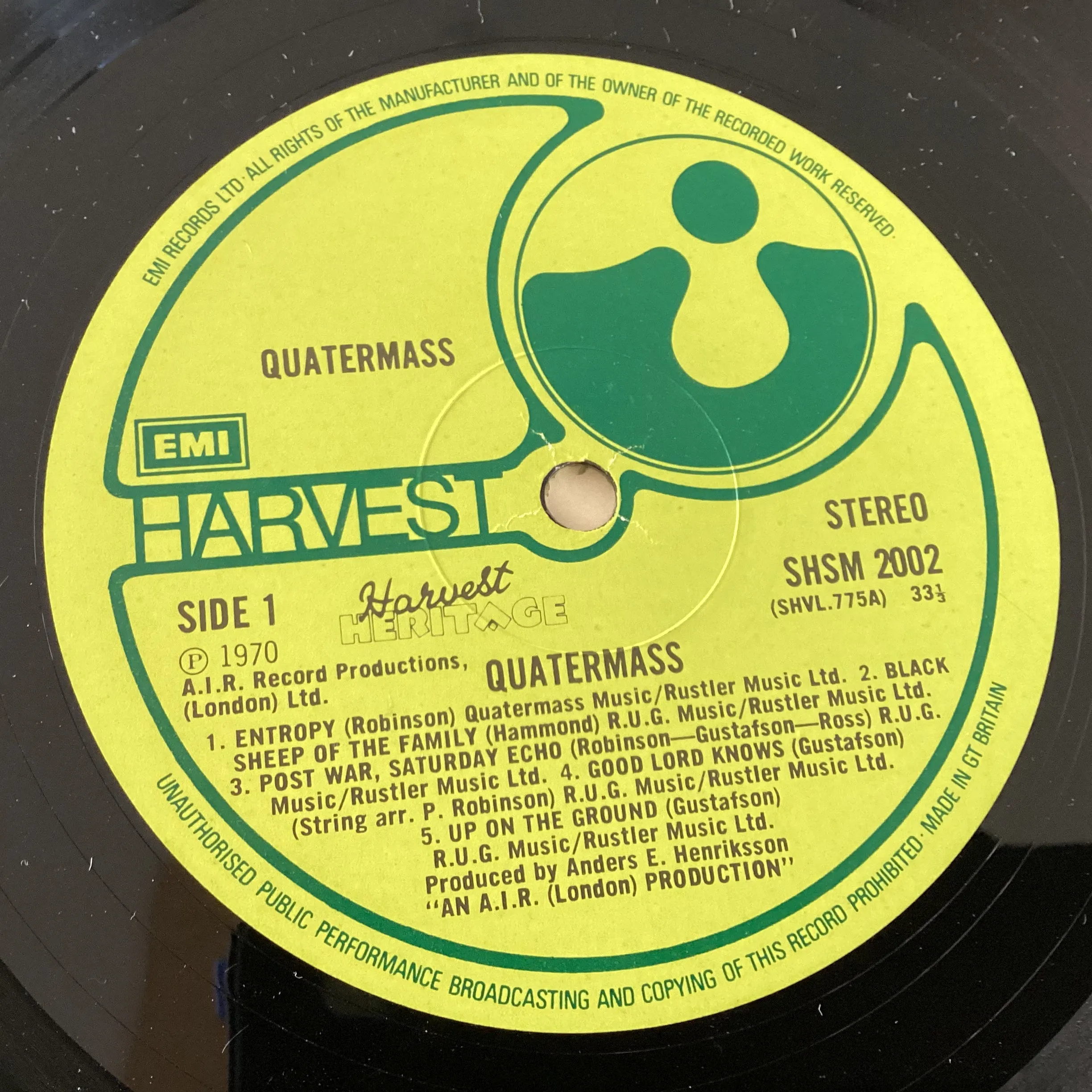 QUARTERMASS = QUARTERMASS (UK 1975 REISSUE) (USED)