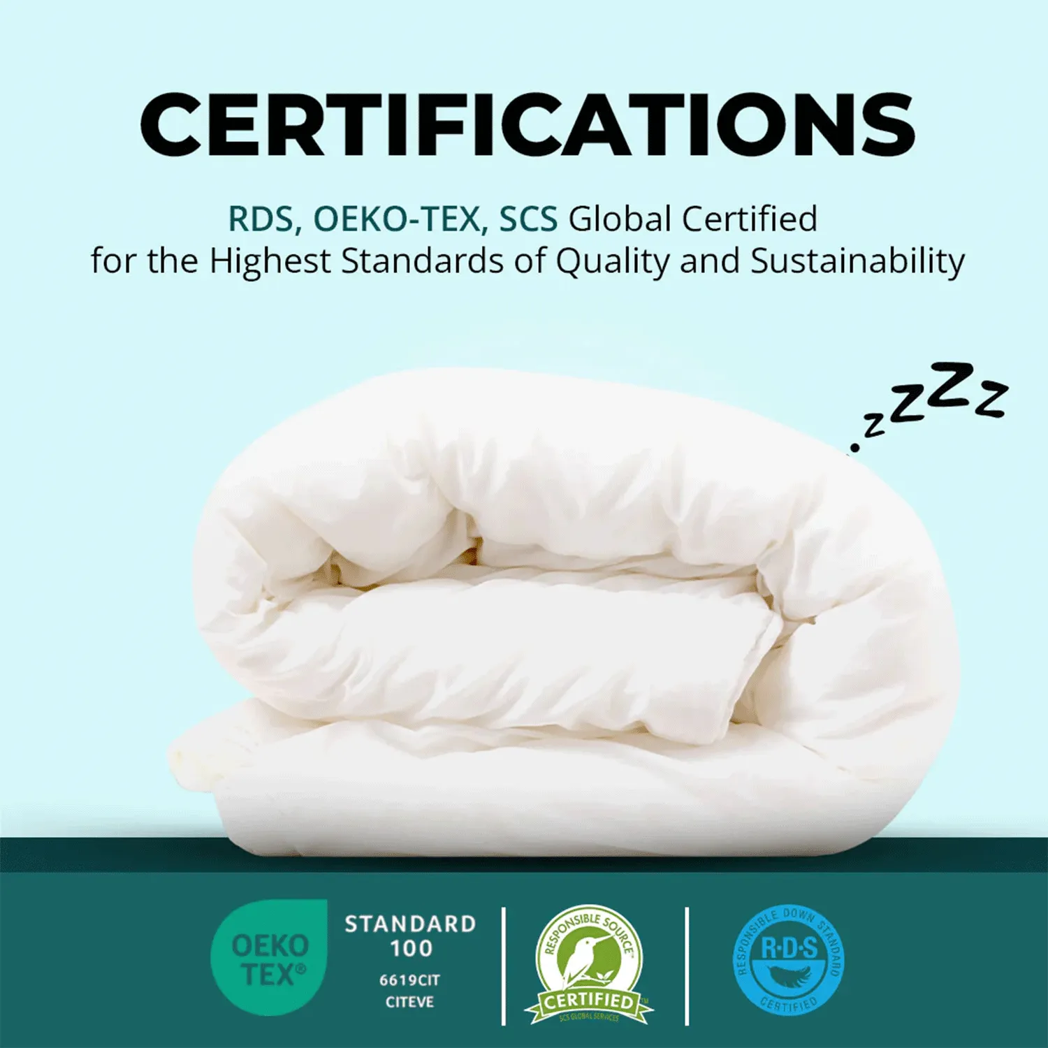 Raymat™ Luxurious  Microfibre Duvet - 13.5 Tog