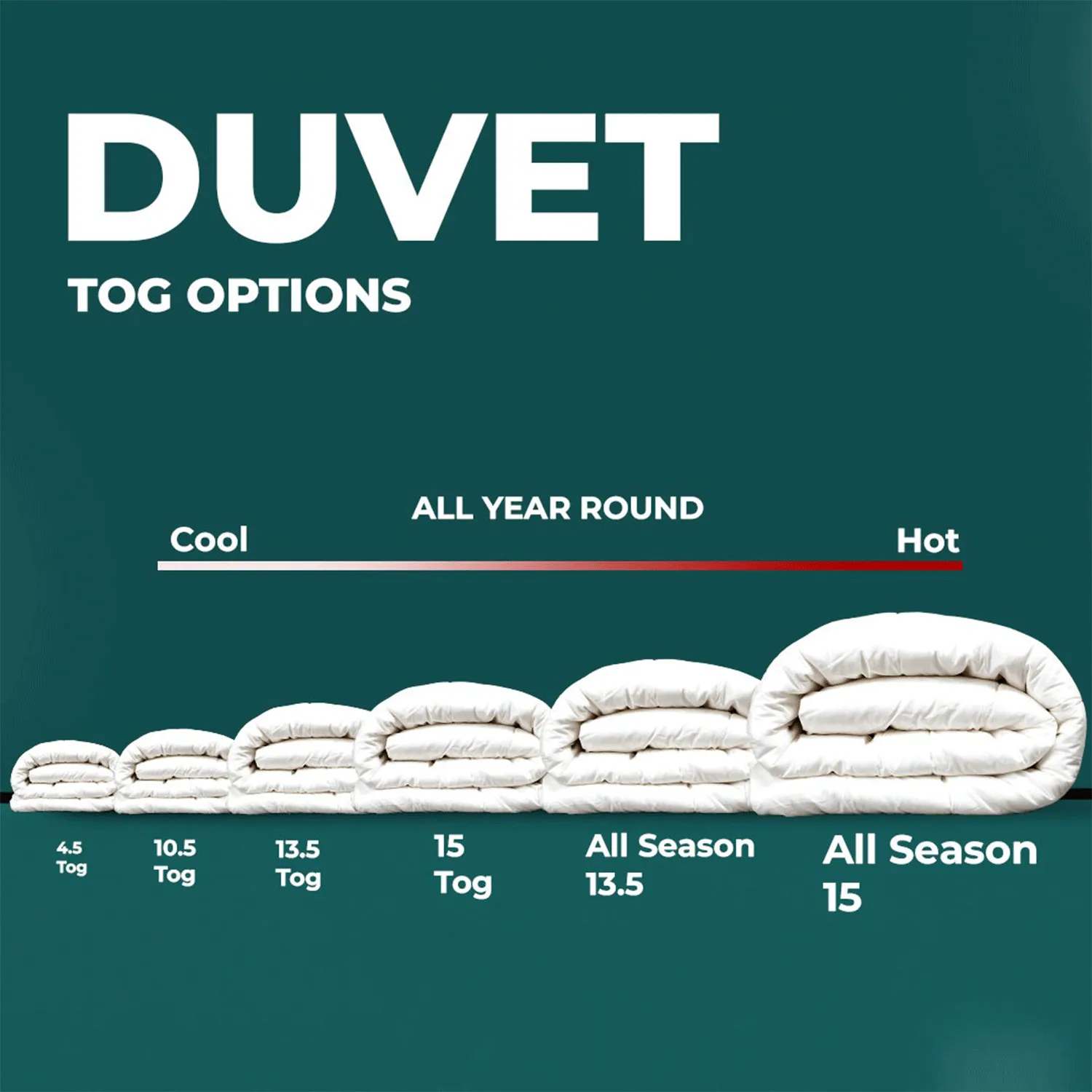 Raymat™ Luxurious  Microfibre Duvet - 13.5 Tog
