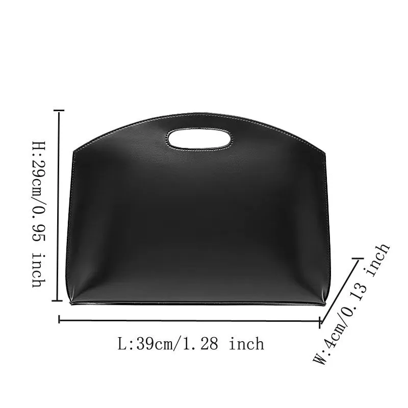 realaiot   New Unisex Handbag Fashion Simple Clutch Bag OL Temperament Commuter Bag Document Bag Briefcase