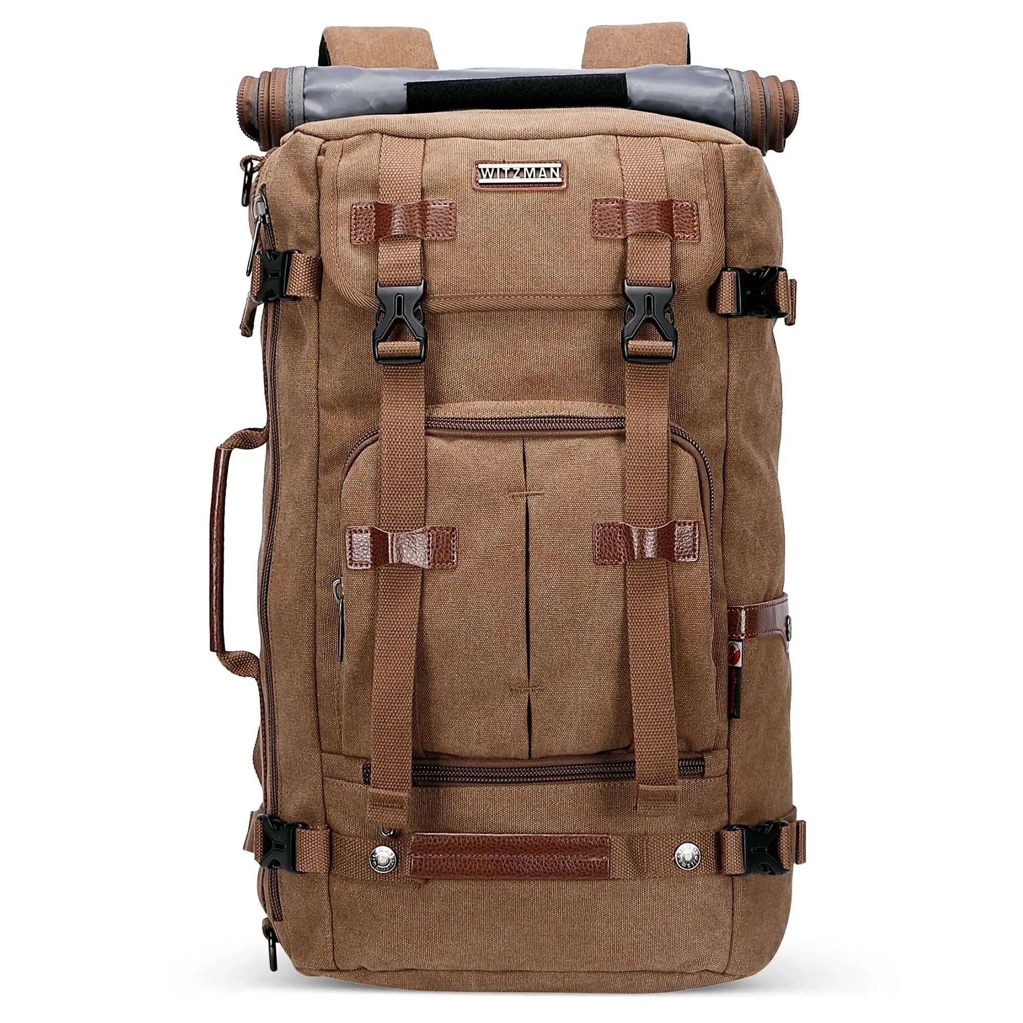 Red Canvas Backpack Travel Backpack For Women