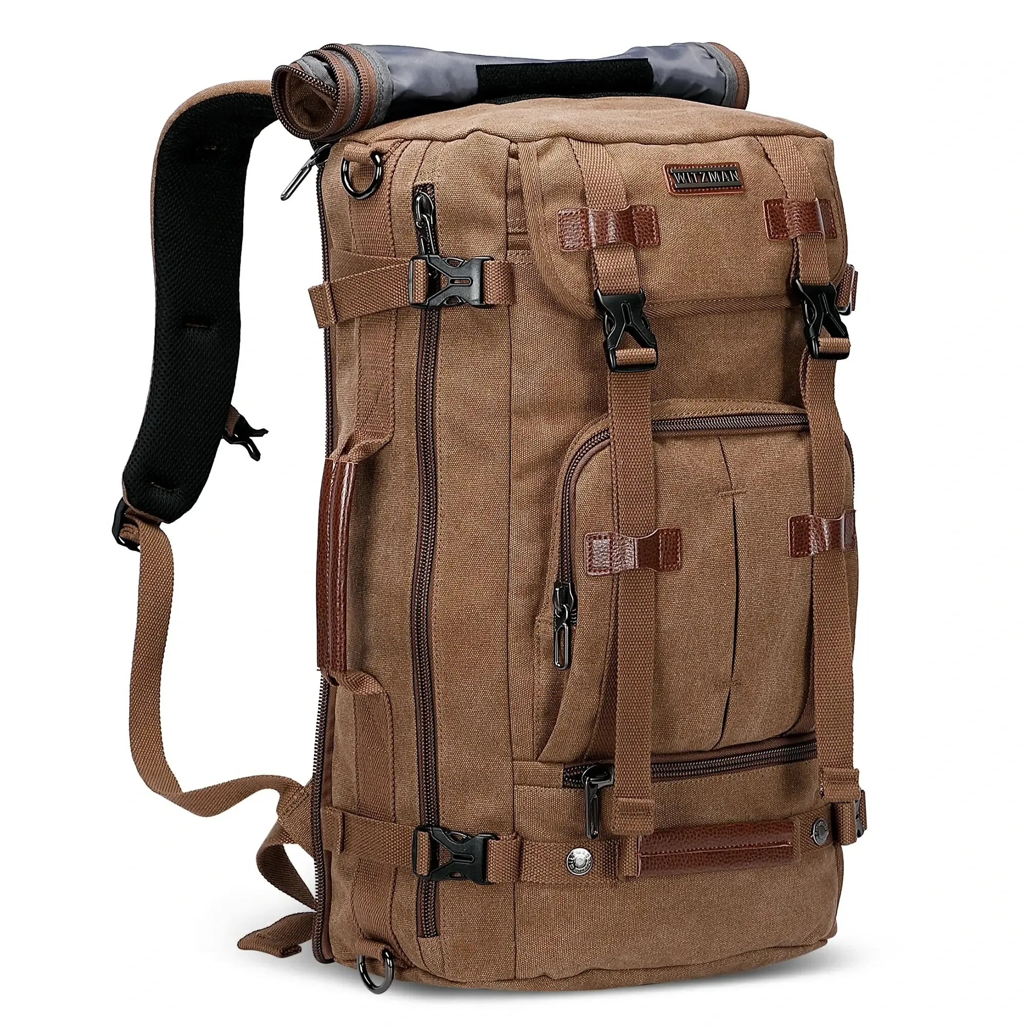 Red Canvas Backpack Travel Backpack For Women