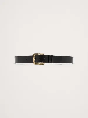 Ring Statement Leather Belt