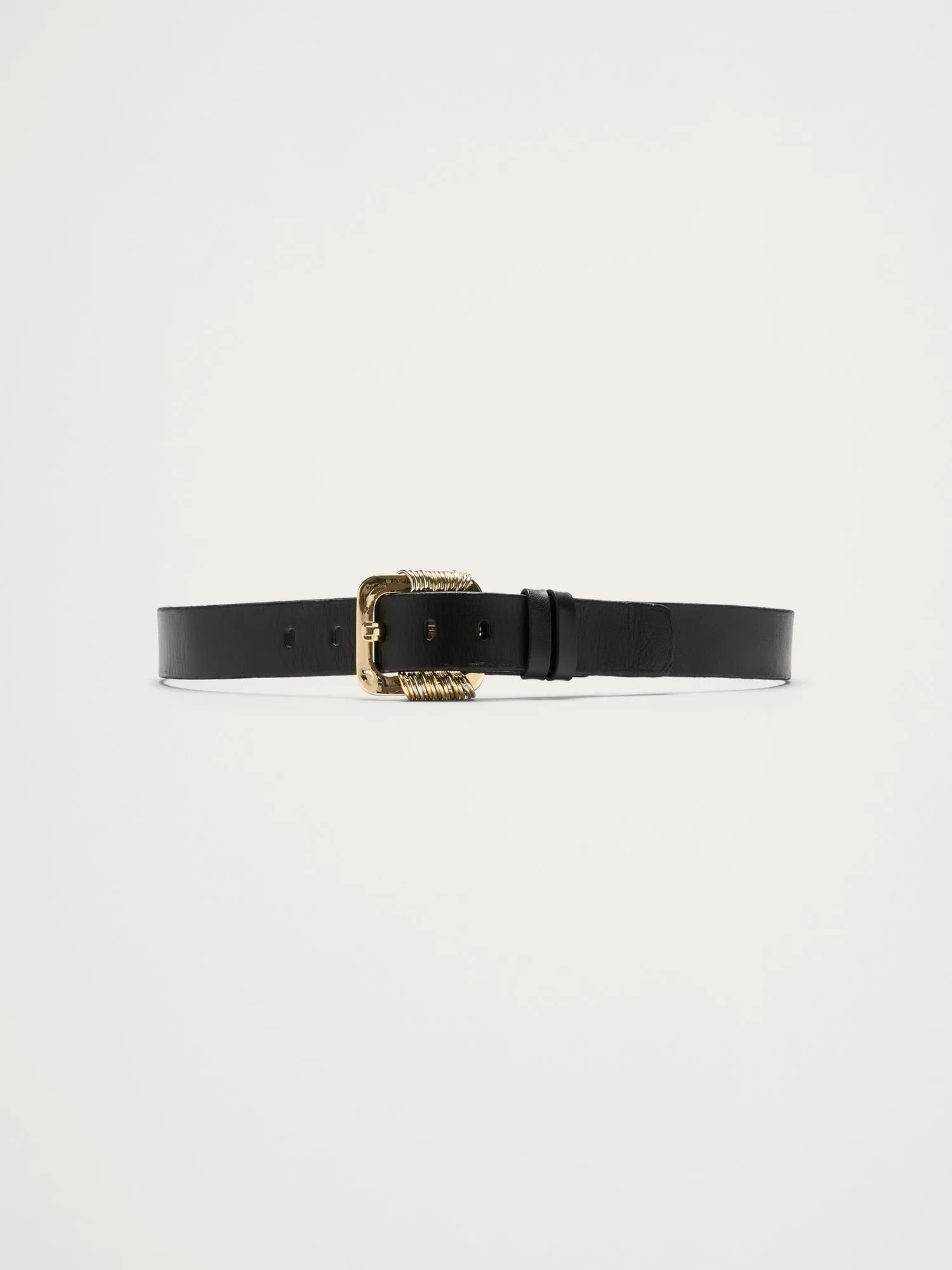 Ring Statement Leather Belt