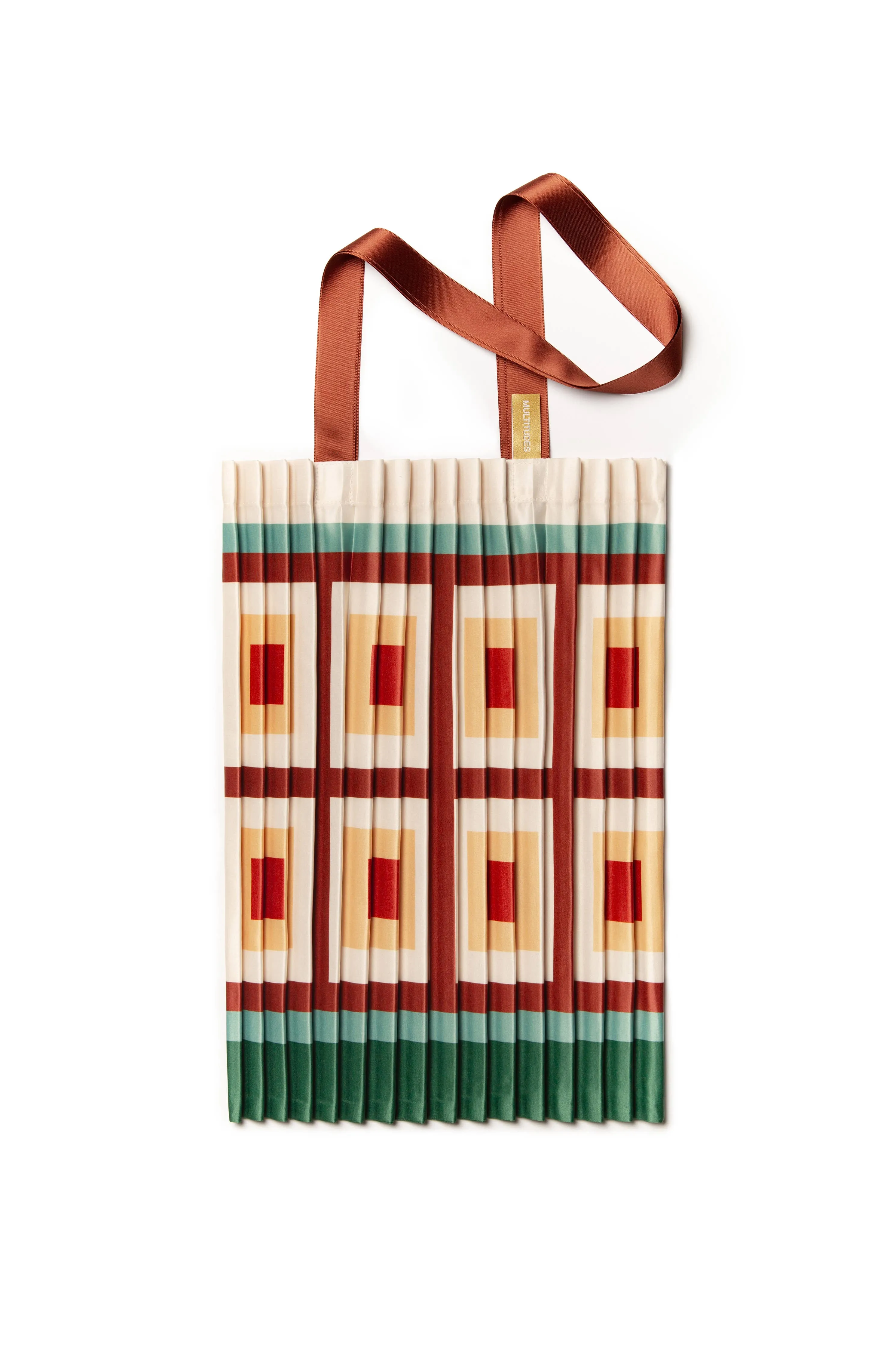 SATIN PLEATED TOTE BAG VICO