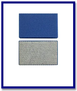 SDA Handpad 90 x 55mm Blue # 1800 Resin Bond Flat Foam Backing