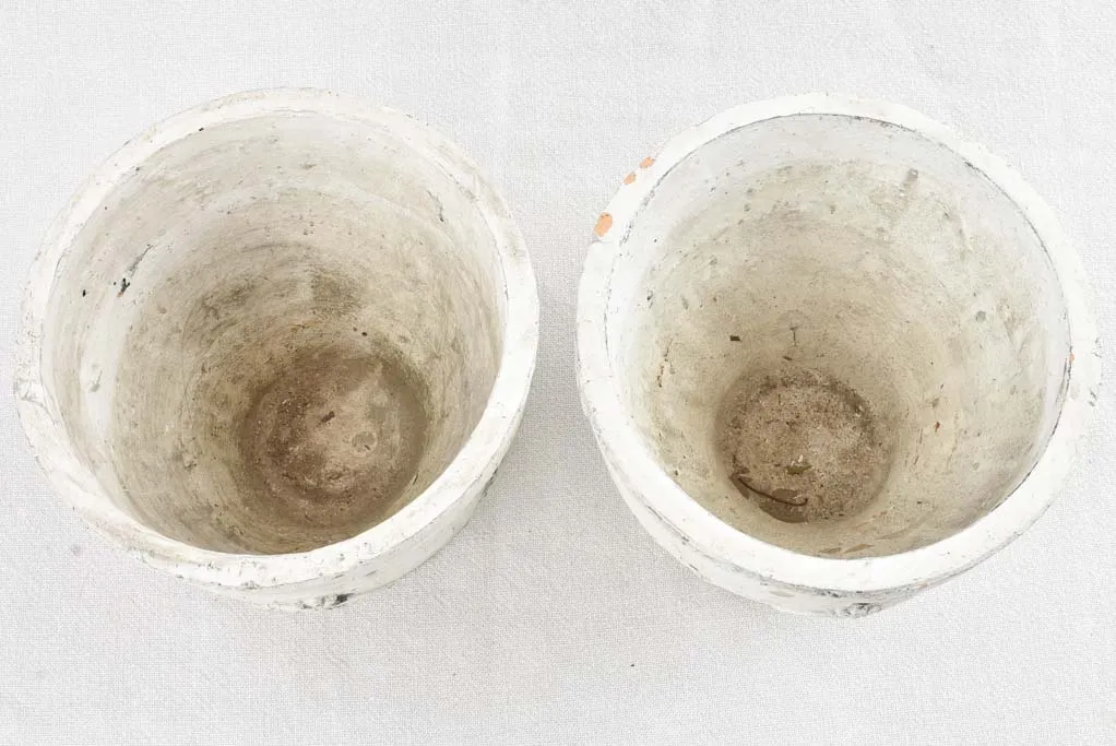 Set of 6 vintage cachepots - plaster 6¾"