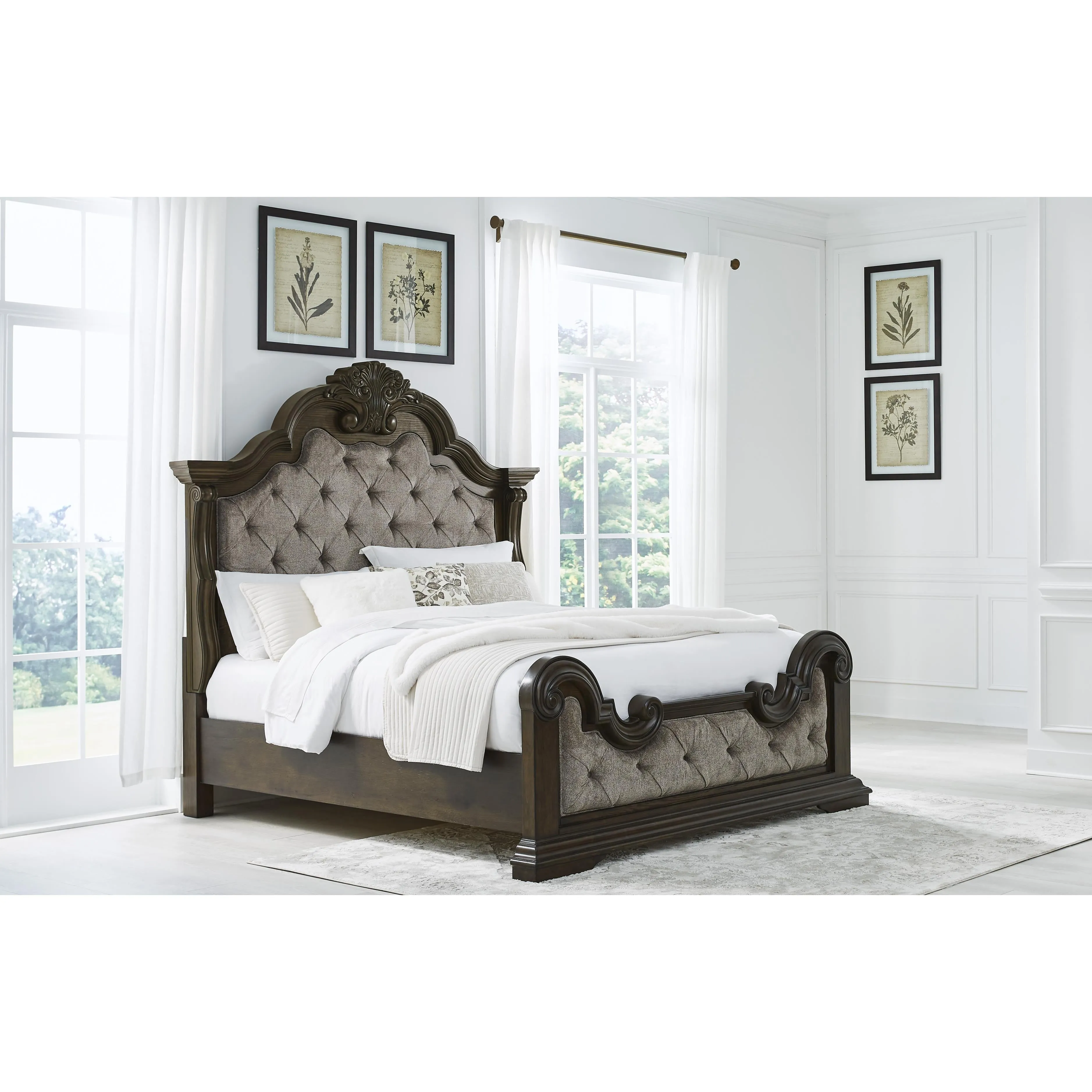 Signature Design by Ashley Maylee Queen Upholstered Panel Bed B947-54/B947-57/B947-97