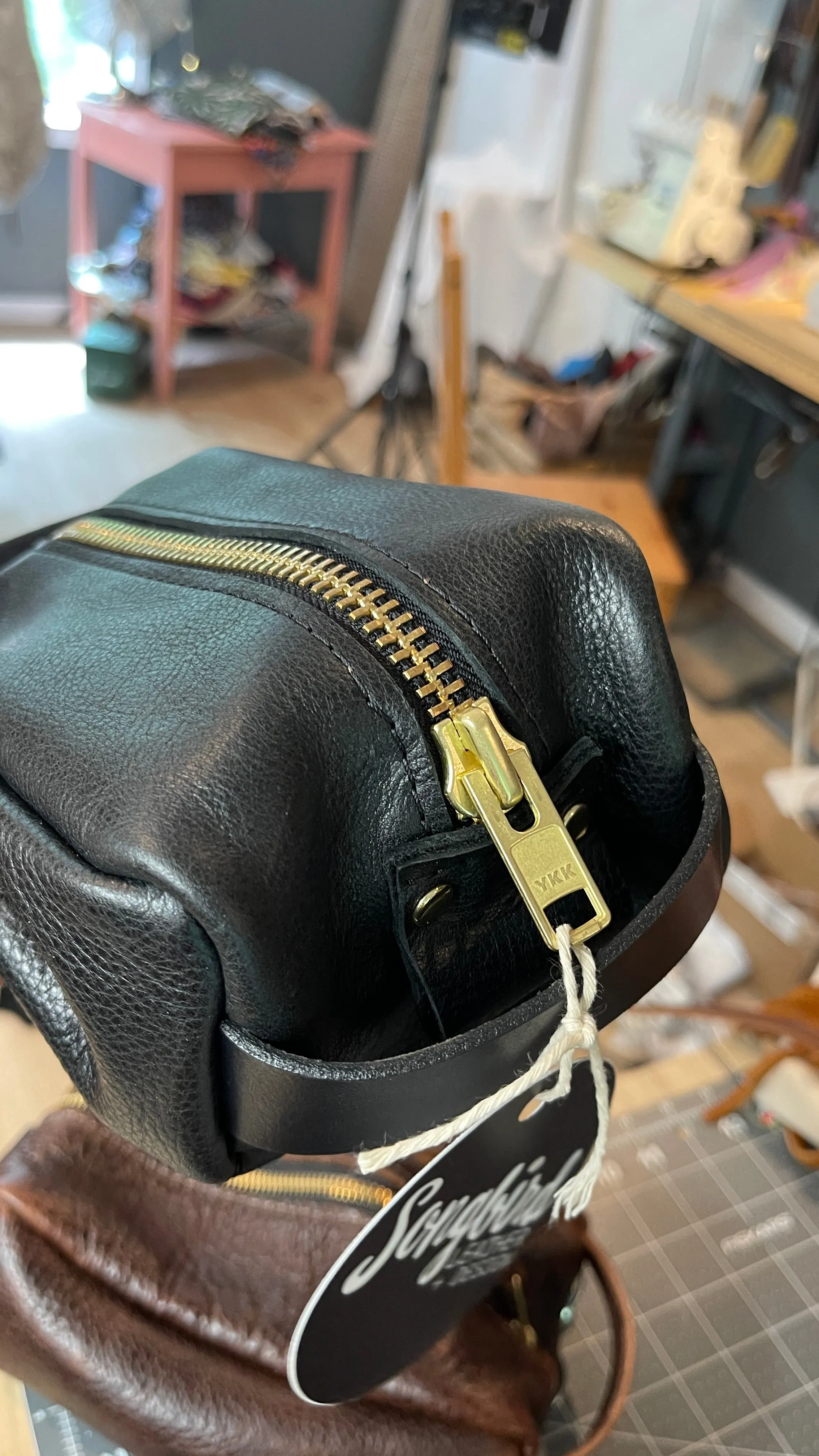 Simple Leather Dopp Kit