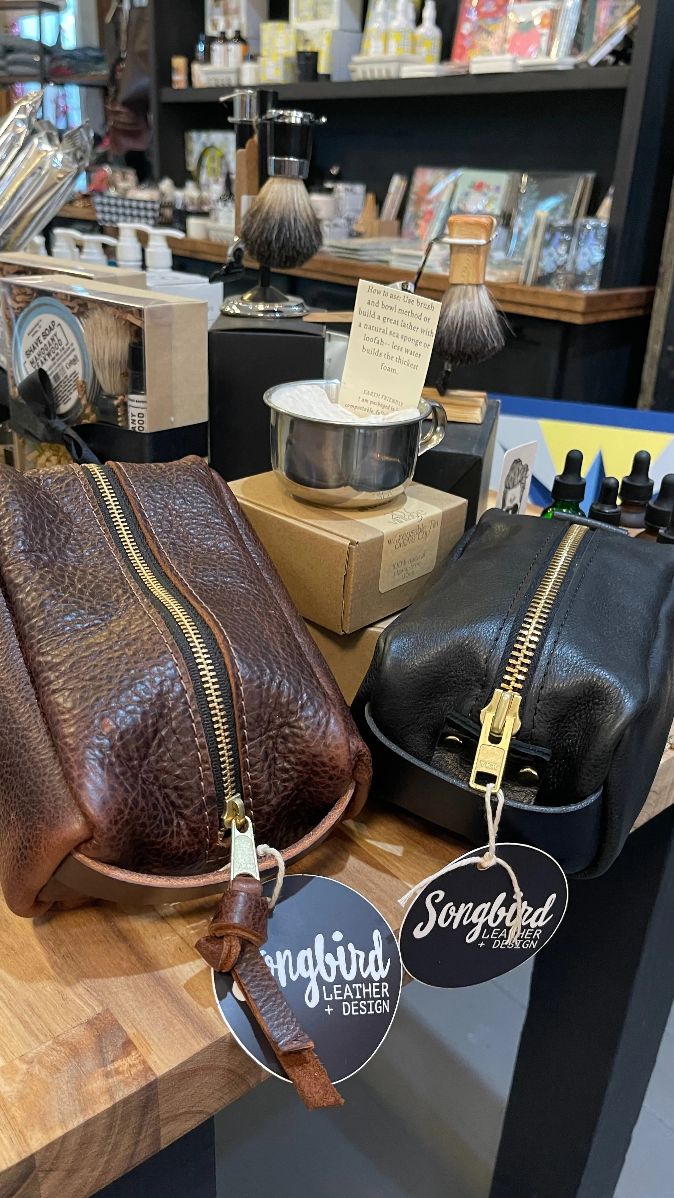Simple Leather Dopp Kit