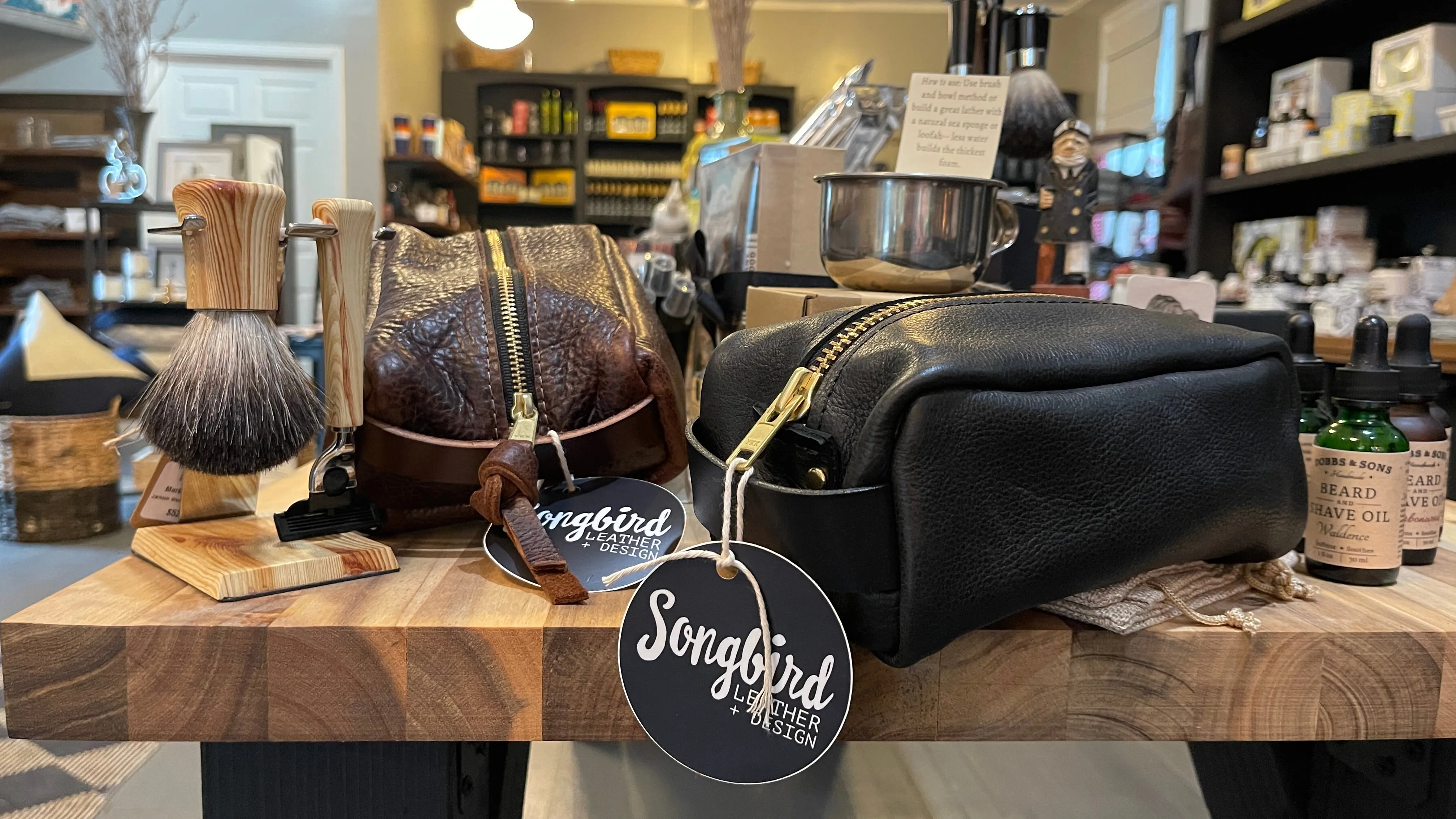 Simple Leather Dopp Kit