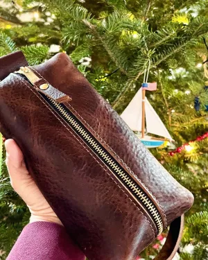 Simple Leather Dopp Kit