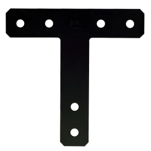 Simpson 1212HTPC HTPC 12 in. x 12 in. 7-Gauge Black Powder-Coated Ornamental T Strap