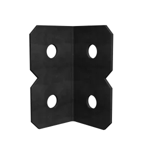 Simpson OHA36 OHA 3 in. x 6 in. Black Powder-Coated Ornamental Heavy Angle