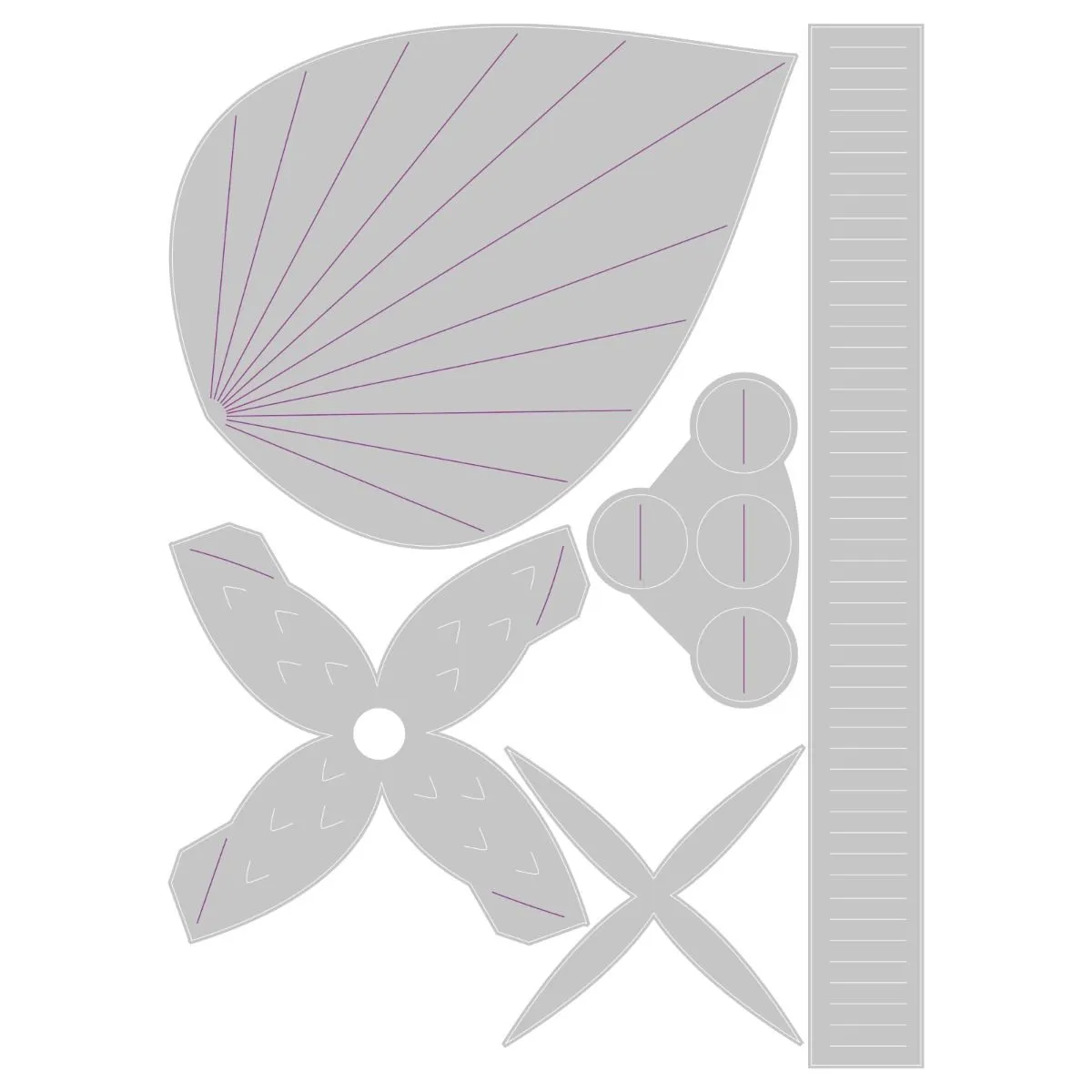 Sizzix Thinlits Dies By Olivia Rose 5 Pack - Ornamental Stems*